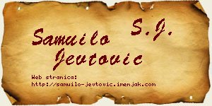Samuilo Jevtović vizit kartica